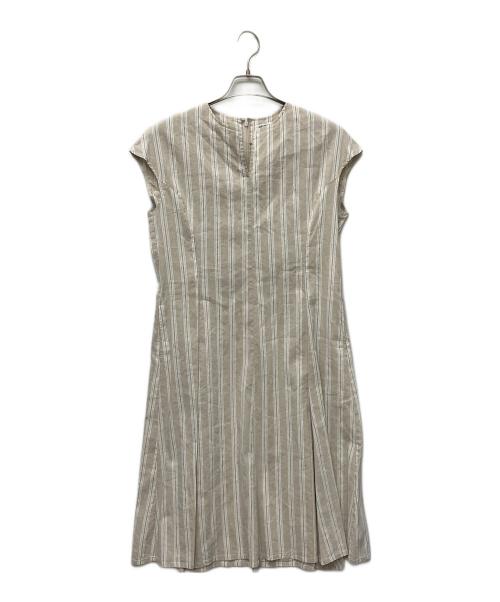 23区（ニジュウサンク）23区 (ニジュウサンク) ノースリーブワンピース ベージュ サイズ:40 未使用品の古着・服飾アイテム