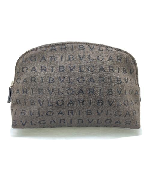 BVLGARI（ブルガリ）BVLGARI (ブルガリ) ポーチ ブラウンの古着・服飾アイテム