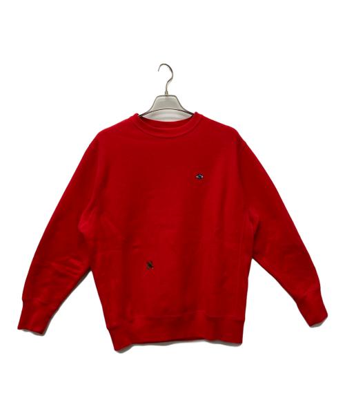 Champion REVERSE WEAVE（チャンピオン リバース ウィーブ）Champion REVERSE WEAVE (チャンピオン リバース ウィーブ) LOWERCASE (ロウワーケース) 裏起毛スウェット レッド サイズ:Lの古着・服飾アイテム