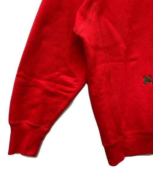 Champion REVERSE WEAVE（チャンピオン リバース ウィーブ）Champion REVERSE WEAVE (チャンピオン リバース ウィーブ) LOWERCASE (ロウワーケース) 裏起毛スウェット レッド サイズ:Lの古着・服飾アイテム