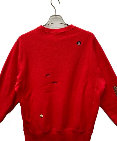 Champion REVERSE WEAVE（チャンピオン リバース ウィーブ）Champion REVERSE WEAVE (チャンピオン リバース ウィーブ) LOWERCASE (ロウワーケース) 裏起毛スウェット レッド サイズ:Lの古着・服飾アイテム