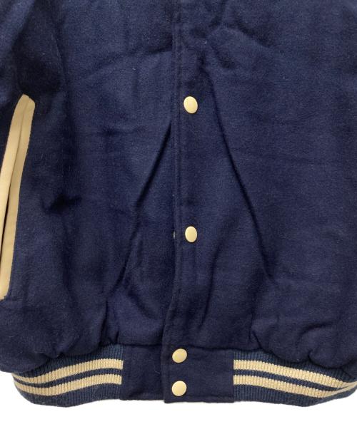 SUNTORY BOSS（サントリーボス）SUNTORY BOSS (サントリーボス) スタジャン ネイビー×ベージュ サイズ:-の古着・服飾アイテム