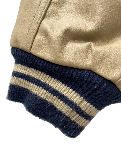 SUNTORY BOSS（サントリーボス）SUNTORY BOSS (サントリーボス) スタジャン ネイビー×ベージュ サイズ:-の古着・服飾アイテム