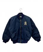 SUNTORY BOSSサントリーボス）の古着「中綿ブルゾン」｜ネイビー