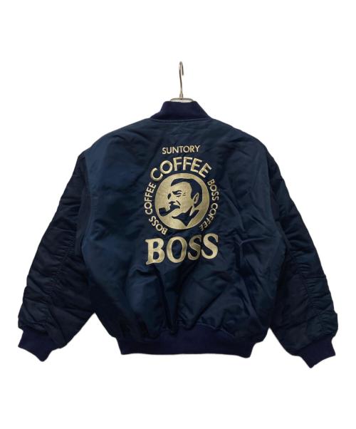 SUNTORY BOSS（サントリーボス）SUNTORY BOSS (サントリーボス) 中綿ブルゾン ネイビー サイズ:-の古着・服飾アイテム