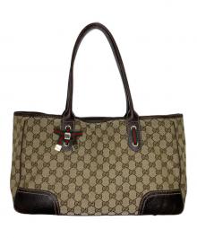 GUCCI（グッチ）の古着「トートバッグ」｜ベージュ×ブラウン