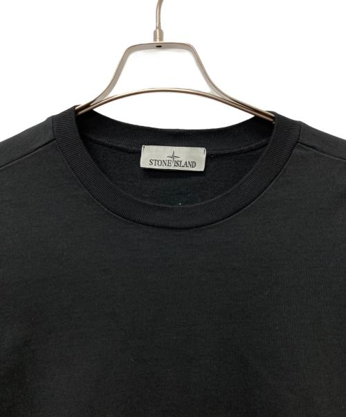 STONE ISLAND（ストーンアイランド）STONE ISLAND (ストーンアイランド) ガーメントタイダイスウェットロンT ブラック サイズ:XLの古着・服飾アイテム