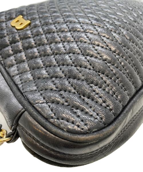 BALLY（バリー）BALLY (バリー) キルティングチェーンショルダーバッグ ブラックの古着・服飾アイテム