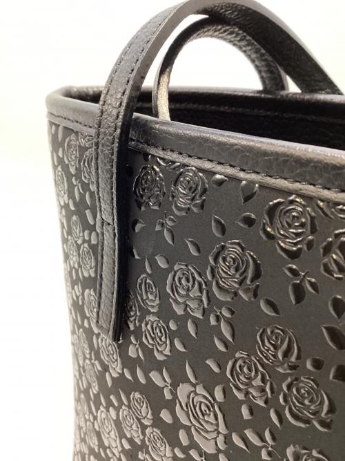 印傳屋（インデンヤ）印傳屋 (インデンヤ) トートバッグ ブラックの古着・服飾アイテム