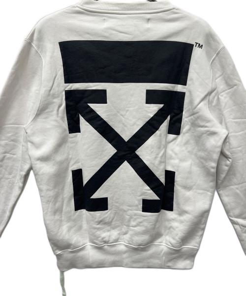 OFFWHITE（オフホワイト）OFFWHITE (オフホワイト) クルーネックスウェット ホワイト サイズ:Sの古着・服飾アイテム