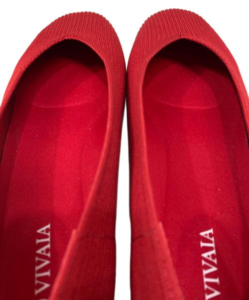 VIVAIA（ビバイア）VIVAIA (ビバイア) フラットシューズ レッド サイズ:39.5の古着・服飾アイテム