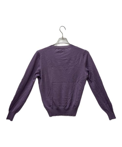GUCCI（グッチ）GUCCI (グッチ) Vネックニット パープル サイズ:Sの古着・服飾アイテム