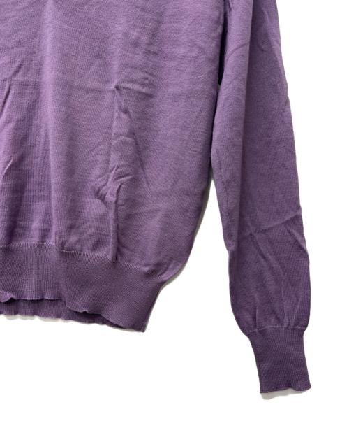 GUCCI（グッチ）GUCCI (グッチ) Vネックニット パープル サイズ:Sの古着・服飾アイテム