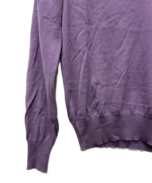 GUCCI（グッチ）GUCCI (グッチ) Vネックニット パープル サイズ:Sの古着・服飾アイテム