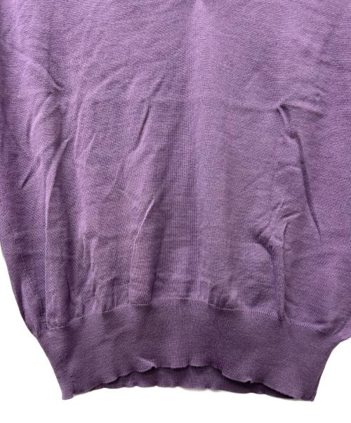 GUCCI（グッチ）GUCCI (グッチ) Vネックニット パープル サイズ:Sの古着・服飾アイテム