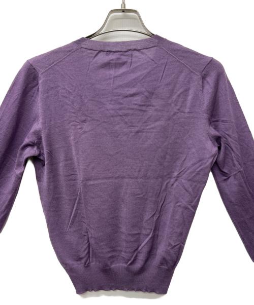 GUCCI（グッチ）GUCCI (グッチ) Vネックニット パープル サイズ:Sの古着・服飾アイテム