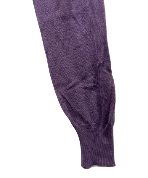 GUCCI（グッチ）GUCCI (グッチ) Vネックニット パープル サイズ:Sの古着・服飾アイテム