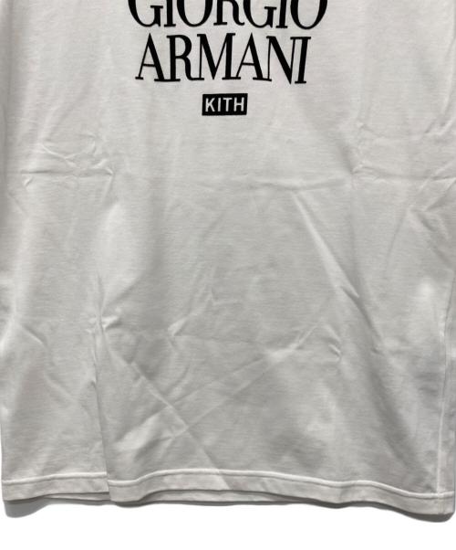 KITH（キス）KITH (キス) GIORGIO ARMANI (ジョルジョアルマーニ) 半袖カットソー ホワイト サイズ:Mの古着・服飾アイテム