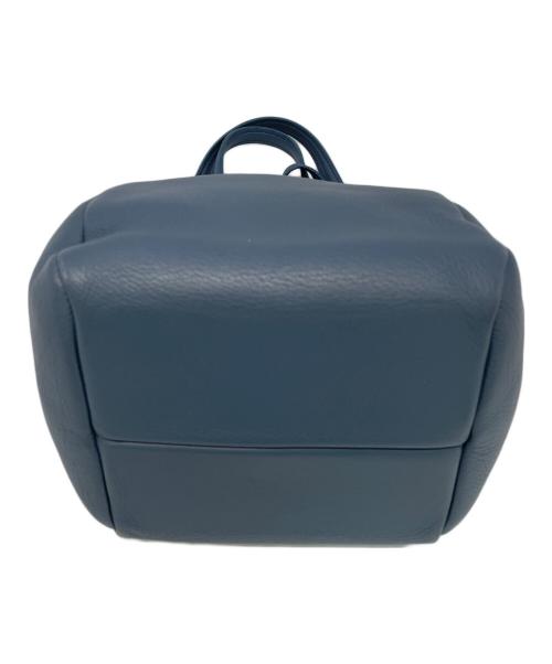 HIROFU（ヒロフ）HIROFU (ヒロフ) レザーハンドバッグ ブルーの古着・服飾アイテム