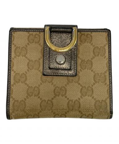 アリスさま専用です未使用品】GUCCI ブラウン レザー 二つ折り財布 グッチ GUCCI 二つ折り財布 オフィディア ブラウン メンズ GUCCI