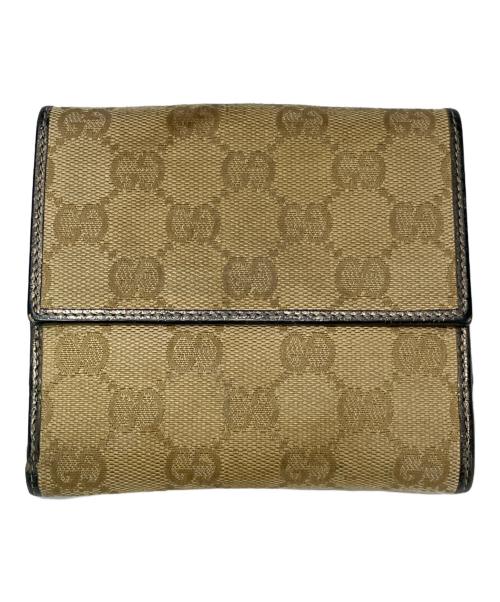 GUCCI（グッチ）GUCCI (グッチ) 2つ折り財布 ブラウンの古着・服飾アイテム
