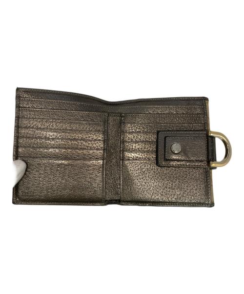 GUCCI（グッチ）GUCCI (グッチ) 2つ折り財布 ブラウンの古着・服飾アイテム