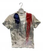 MONCLERモンクレール）の古着「デザインカットソー」｜ホワイト×レッド