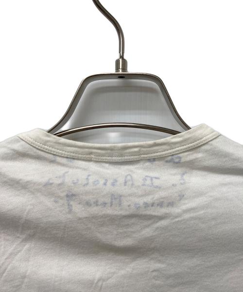 MONCLER（モンクレール）MONCLER (モンクレール) デザインカットソー ホワイト×レッド サイズ:Sの古着・服飾アイテム