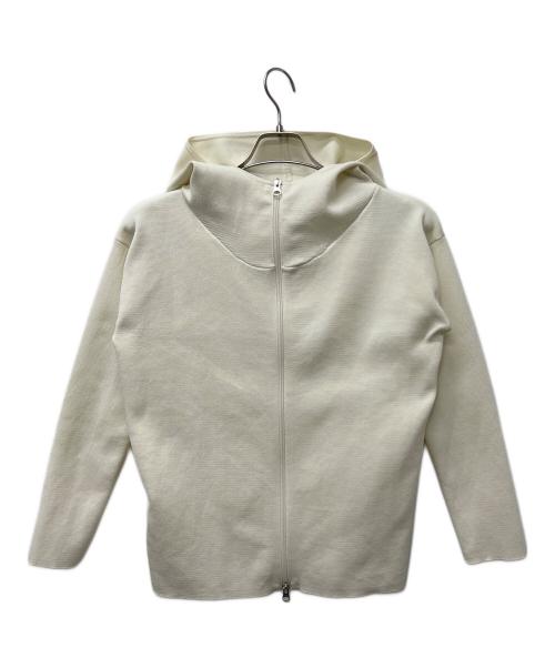 SOEJU（ソージュ）SOEJU (ソージュ) ミラノリブジップパーカー ホワイト サイズ:Sの古着・服飾アイテム