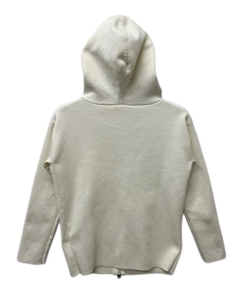SOEJU（ソージュ）SOEJU (ソージュ) ミラノリブジップパーカー ホワイト サイズ:Sの古着・服飾アイテム