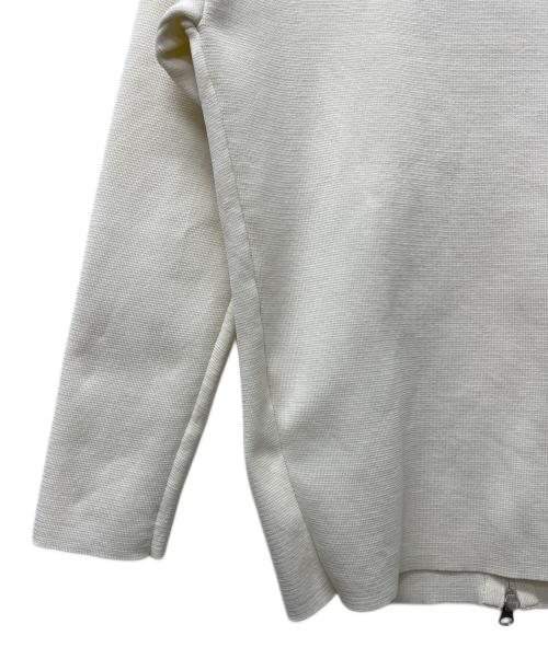 SOEJU（ソージュ）SOEJU (ソージュ) ミラノリブジップパーカー ホワイト サイズ:Sの古着・服飾アイテム