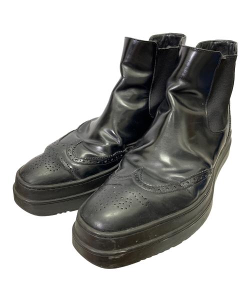 PRADA（プラダ）PRADA (プラダ) サイドゴアブーツ ブラック サイズ:8の古着・服飾アイテム