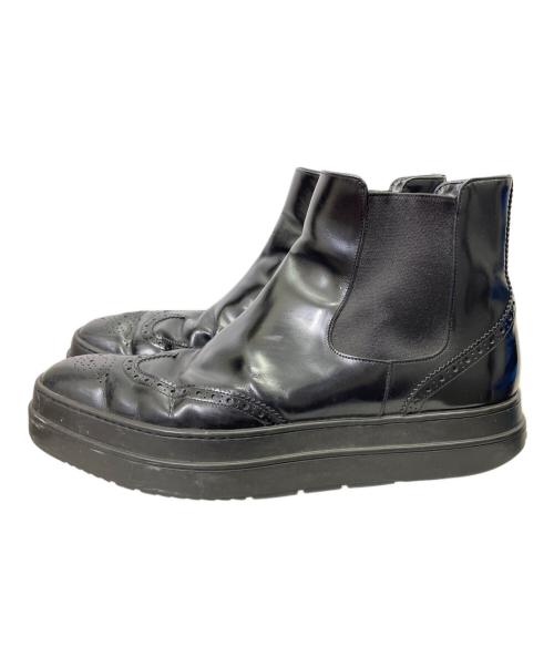 PRADA（プラダ）PRADA (プラダ) サイドゴアブーツ ブラック サイズ:8の古着・服飾アイテム