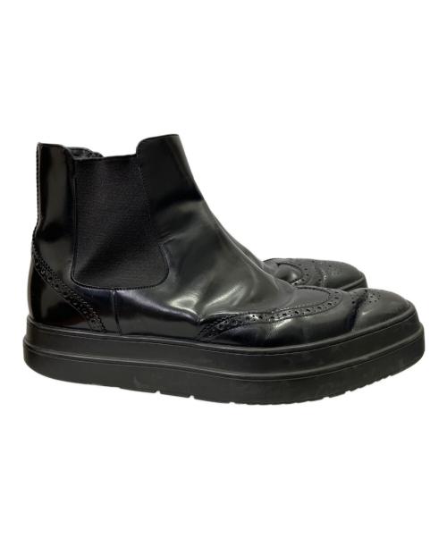 PRADA（プラダ）PRADA (プラダ) サイドゴアブーツ ブラック サイズ:8の古着・服飾アイテム