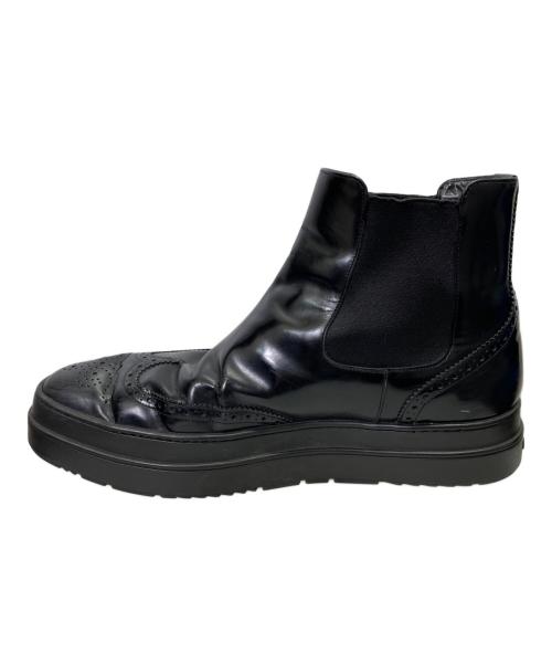 PRADA（プラダ）PRADA (プラダ) サイドゴアブーツ ブラック サイズ:8の古着・服飾アイテム