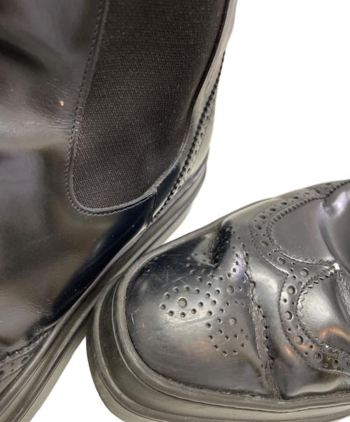 PRADA（プラダ）PRADA (プラダ) サイドゴアブーツ ブラック サイズ:8の古着・服飾アイテム