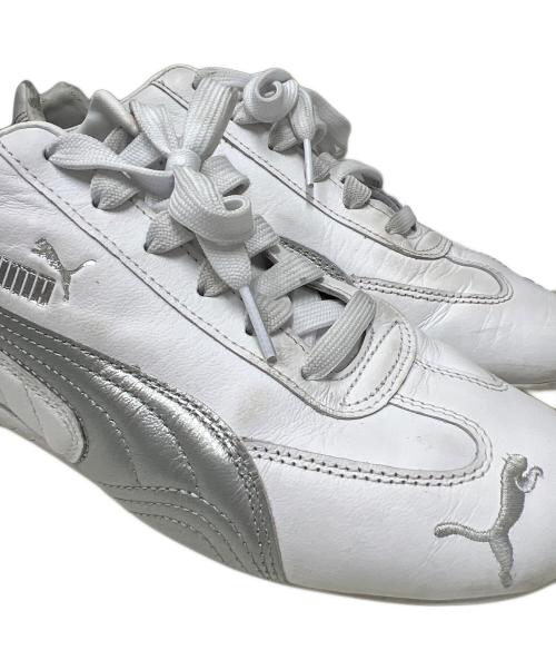 PUMA（プーマ）PUMA (プーマ) スニーカー ホワイト×シルバー サイズ:26の古着・服飾アイテム