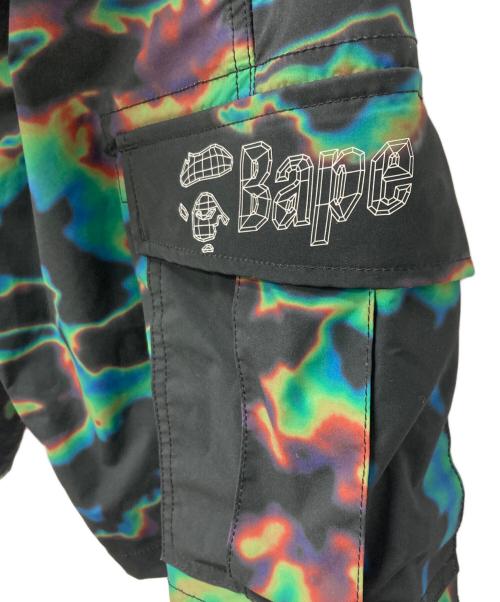 A BATHING APE（ア ベイシング エイプ）A BATHING APE (ア ベイシング エイプ) ハーフパンツ グリーン サイズ:Sの古着・服飾アイテム