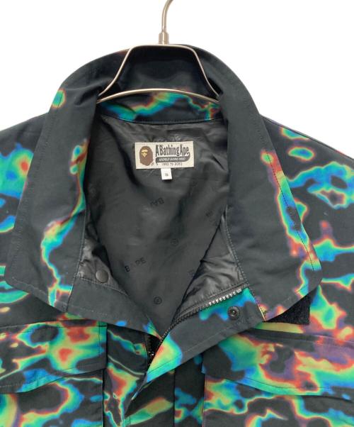 A BATHING APE（ア ベイシング エイプ）A BATHING APE (ア ベイシング エイプ) ナイロンジャケット ブラック サイズ:Sの古着・服飾アイテム