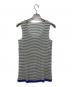 ISSEY MIYAKE（イッセイミヤケ）の古着「ノースリーブブラウス」｜グレー×ブルー