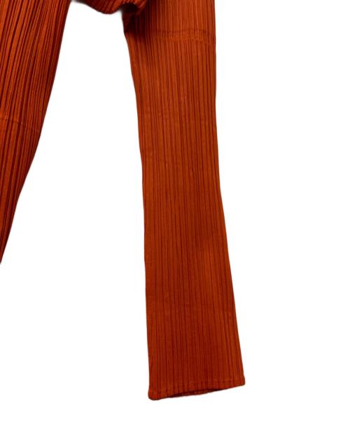 PLEATS PLEASE（プリーツプリーズ）PLEATS PLEASE (プリーツプリーズ) プリーツカーディガン オレンジ サイズ:4の古着・服飾アイテム