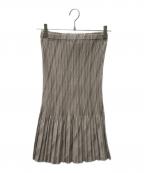 ISSEY MIYAKEイッセイミヤケ）の古着「ミディスカート」｜グレー