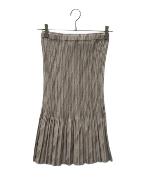ISSEY MIYAKE（イッセイミヤケ）ISSEY MIYAKE (イッセイミヤケ) ミディスカート グレー サイズ:2の古着・服飾アイテム
