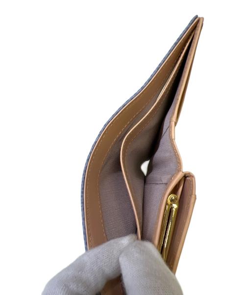 TOPKAPI（トプカピ）TOPKAPI (トプカピ) コンパクトウォレット ブルーの古着・服飾アイテム