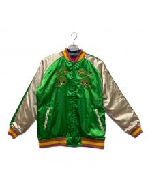 DEATH VALLEY（DEATH VALLEY）の古着「リバーシブルスタジャン」｜レッド×グリーン