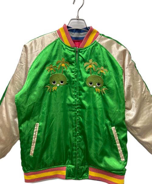 DEATH VALLEY（DEATH VALLEY）DEATH VALLEY (DEATH VALLEY) リバーシブルスタジャン レッド×グリーン サイズ:Lの古着・服飾アイテム