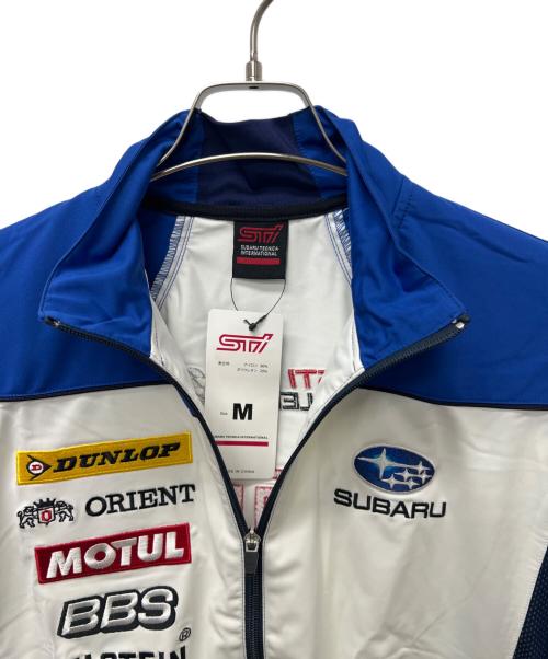 SUBARU（スバル）SUBARU (スバル) STI team ジャケット ブルー×ホワイト サイズ:M 未使用品の古着・服飾アイテム
