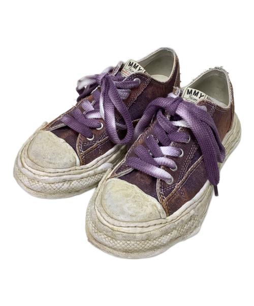 Maison MIHARA YASUHIRO（メゾン ミハラ ヤスヒロ）Maison MIHARA YASUHIRO (メゾン ミハラ ヤスヒロ) ウォッシュドデニム ローカットスニーカー パープル サイズ:42の古着・服飾アイテム