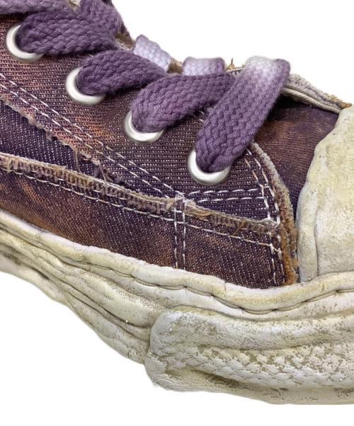 Maison MIHARA YASUHIRO（メゾン ミハラ ヤスヒロ）Maison MIHARA YASUHIRO (メゾン ミハラ ヤスヒロ) ウォッシュドデニム ローカットスニーカー パープル サイズ:42の古着・服飾アイテム