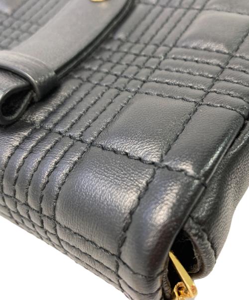 BURBERRY（バーバリー）BURBERRY (バーバリー) チェーンショルダーバッグ ブラックの古着・服飾アイテム